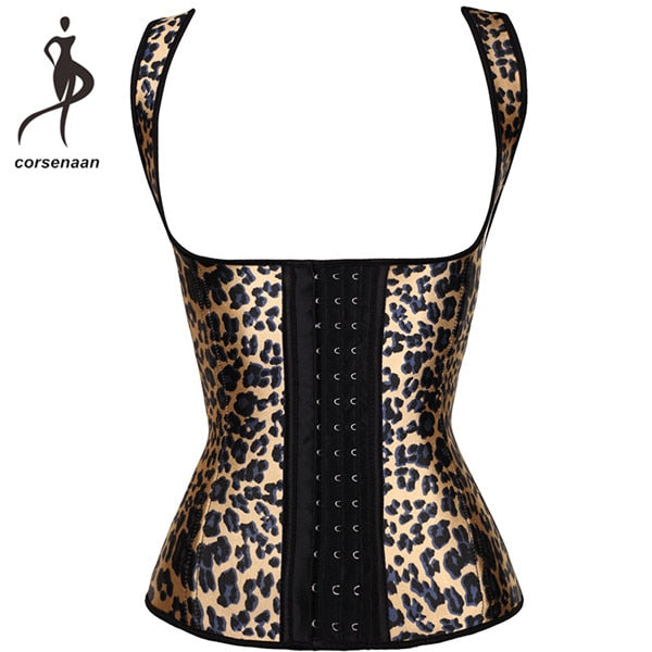 Leopard Print Firm Body Shaper Corset