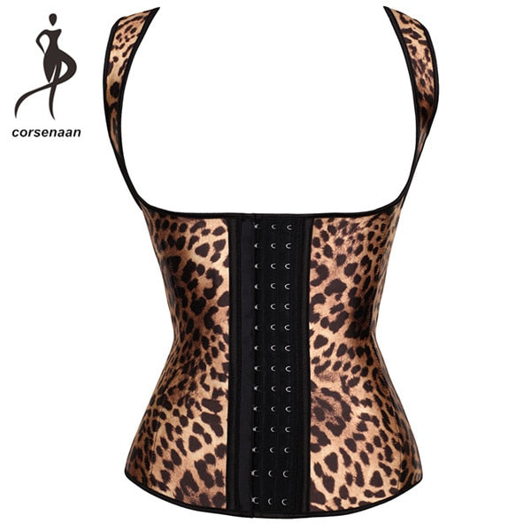 Leopard Print Firm Body Shaper Corset